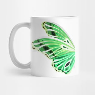 Green Butterfly Mug